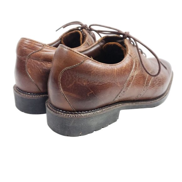 Neil M. Men's Size 8.5 Brown Leather Plain Toe Oxford - Picture 4 of 9